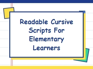 Scribble Stories: Kid-Friendly Cursive Scripts